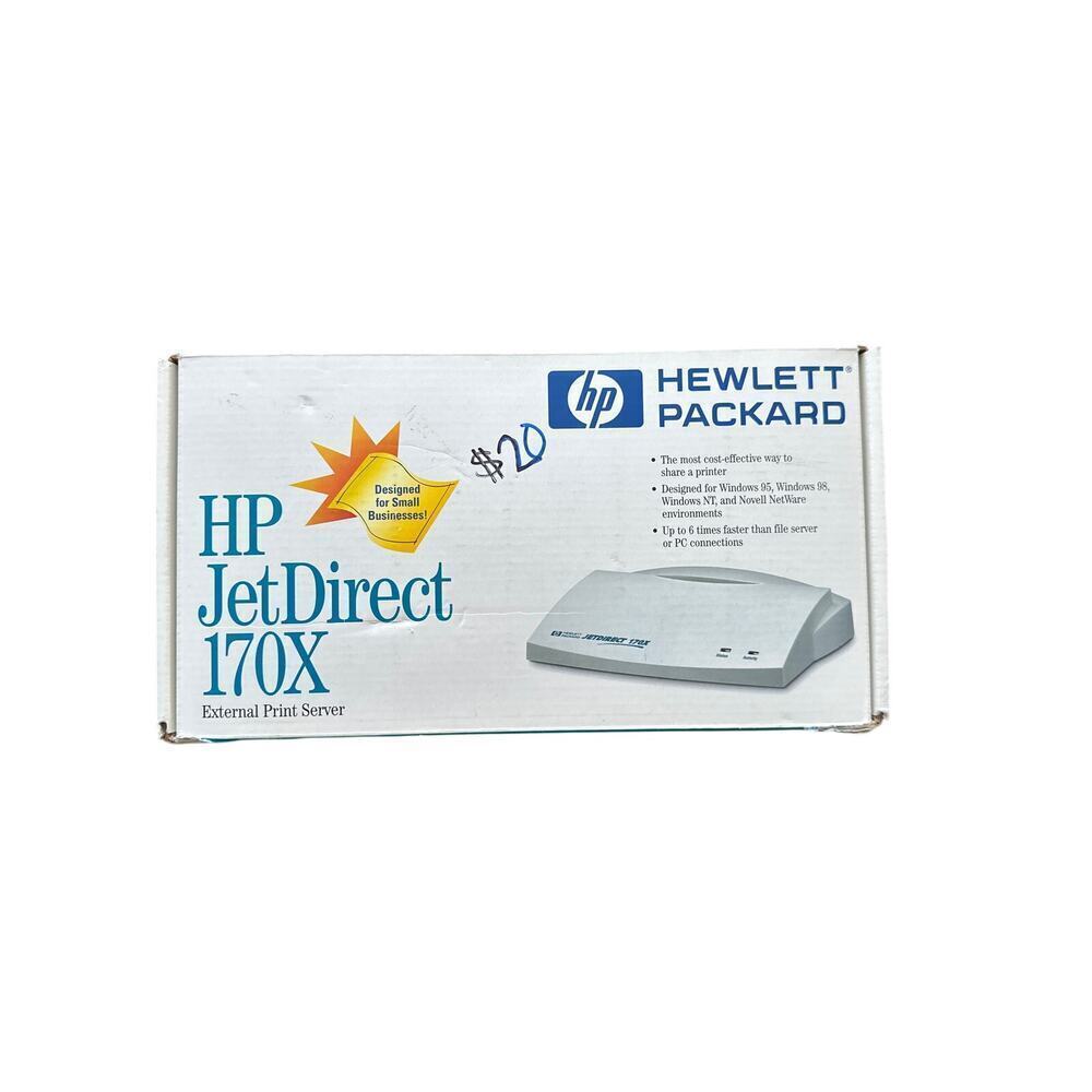 HP JetDirect 170X External Print Server – Hewlett-Packard Power Adapter & Box